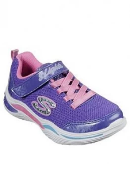 Skechers Girls Power Petals Trainers - Purple