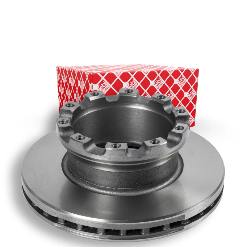 Image of FEBI BILSTEIN 106339 Brake disc Rear Axle, internally vented, Coated Brake Disc (82)