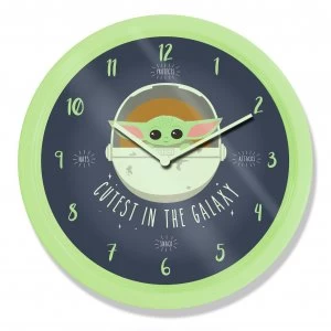 image of Star Wars Baby Yoda Wall Clock