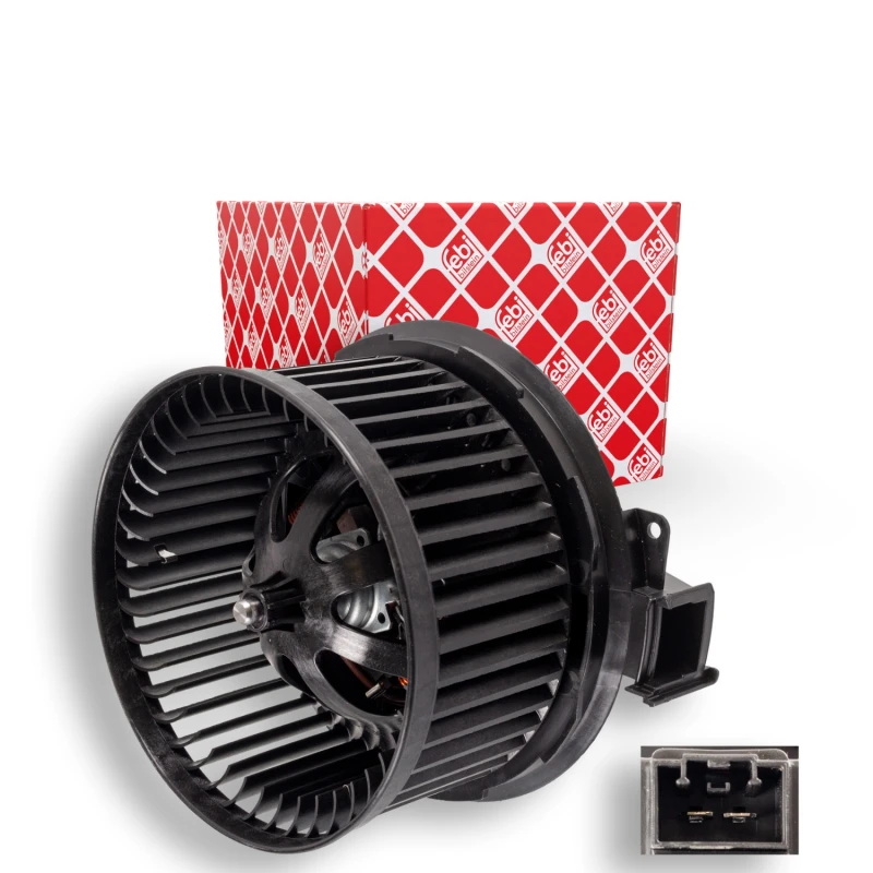 Image of FEBI BILSTEIN 173492 Blower Motor for right-hand drive vehicles, with electric motor Interior Blower (2669)