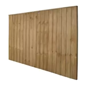 Forest 6' x 4' Pressure Treated Vertical Closeboard Fence Panel (1.83m x 1.23m) - Natural Timber - main image