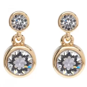 image of Ladies Karen Millen PVD Gold plated Crystal Dot Earring