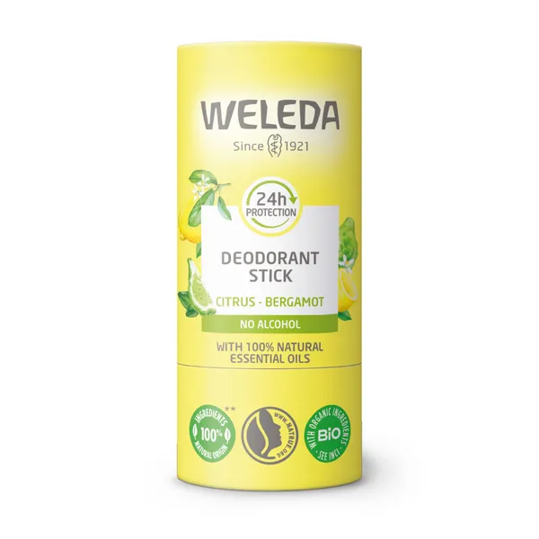 image of Weleda Solid Deodorant Stick - Citrus & Bergamot