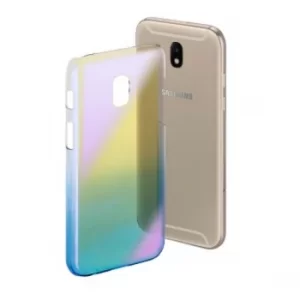 Image of Hama "Mirror" Cover for Samsung Galaxy J3 (2017), yellow/blue
