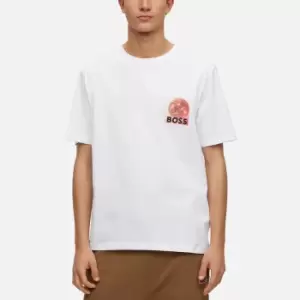Image of BOSS Orange Tee Universe Cotton T-Shirt - M