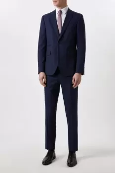 image of Mens Skinny Fit Navy Marl Suit Jacket