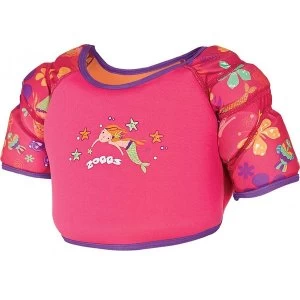 Image of Zoggs Water Wing Vest Mermaid Flower 4-5 Years