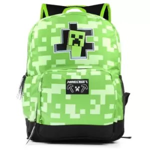 Image of Minecraft Childrens/Kids Creeper Backpack (One Size) (Green/Black)