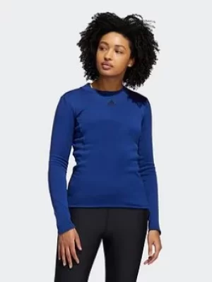 Image of adidas Cold.rdy Long-sleeve Top Training Long-sleeve Top, Blue Size XL Women