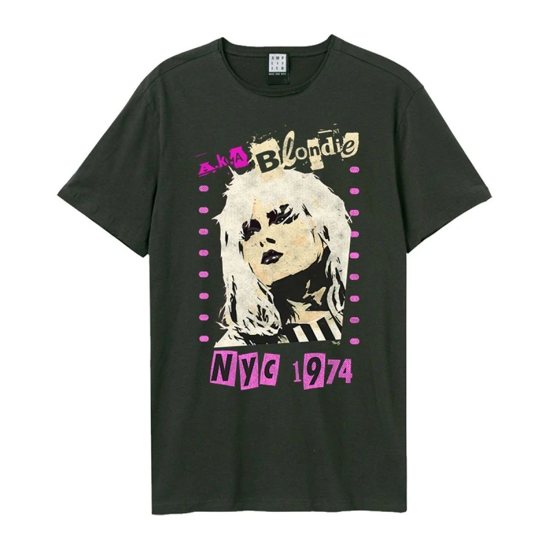 Image of Amplified Amplified Men Aka Blondie T-Shirt in Charcoal Size: Small Charcoal S Male 5063470492800