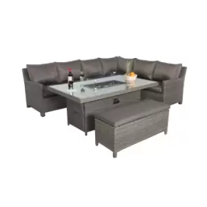 Image of Royalcraft Paris 7pc Deluxe Modular Corner Dining Set