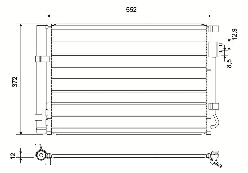Image of VALEO Air conditioning condenser VALEO 822581