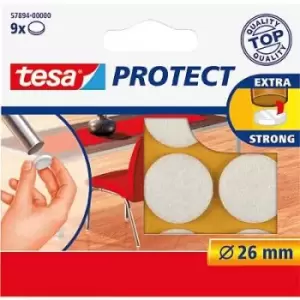 tesa Felt slider White 26mm 9 pc(s)