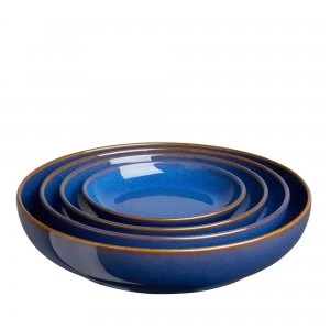 Image of Imperial Blue 4 Piece Nesting Bowl Set