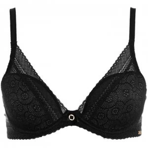 image of Chantelle Festivite Plunge T-Shirt bra - Black