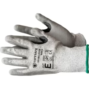 Image of Tuffsafe Pu Palm Coated Gloves, Cut E, Grey, Size 8