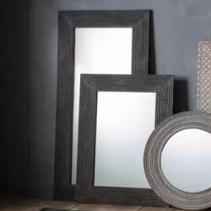 Image of Gallery Interiors Akola Black Wall Mirror / Large