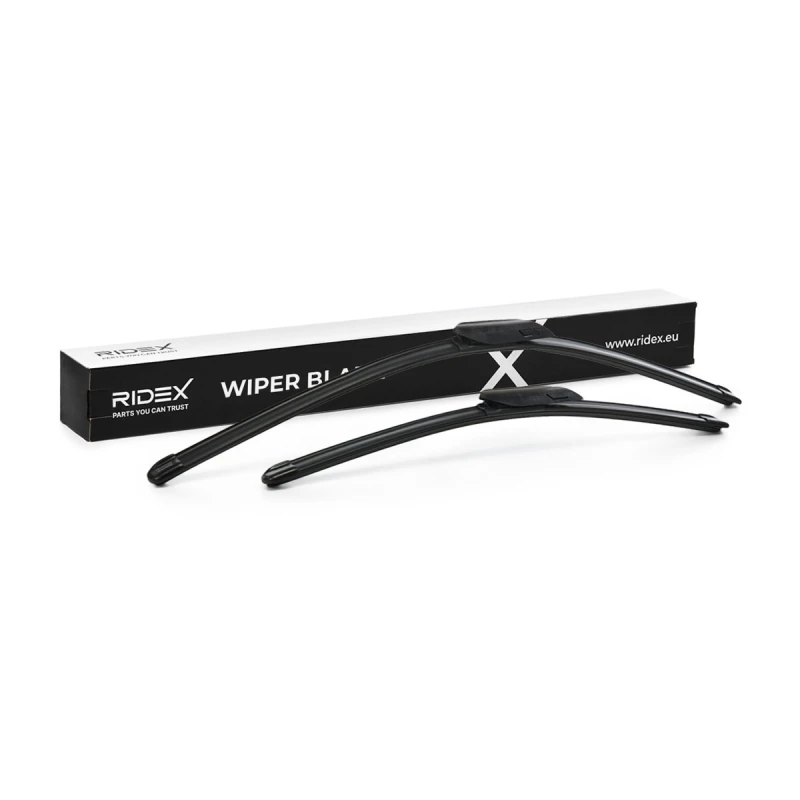 Image of RIDEX 298W17255 Wiper blade Front, Flat wiper blade, 475mm Wiper Blade (298)