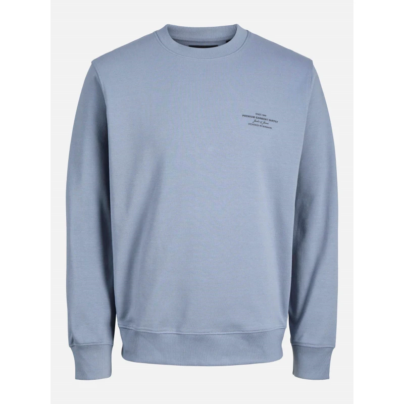 Image of Jack and Jones Mens Crew Neck Sweatshirt Flint Stone male S