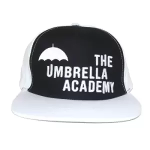 image of The Umbrella Academy Logo Snapback Cap (One Size) (White/Black)