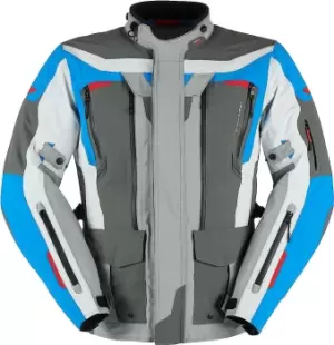 image of Furygan Voyager 3C Motorcycle Textile Jacket, grey-blue, Size 2XL, grey-blue, Size 2XL