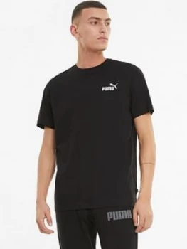 Puma Essentials Small Logo T-Shirt - Black, Size S, Men