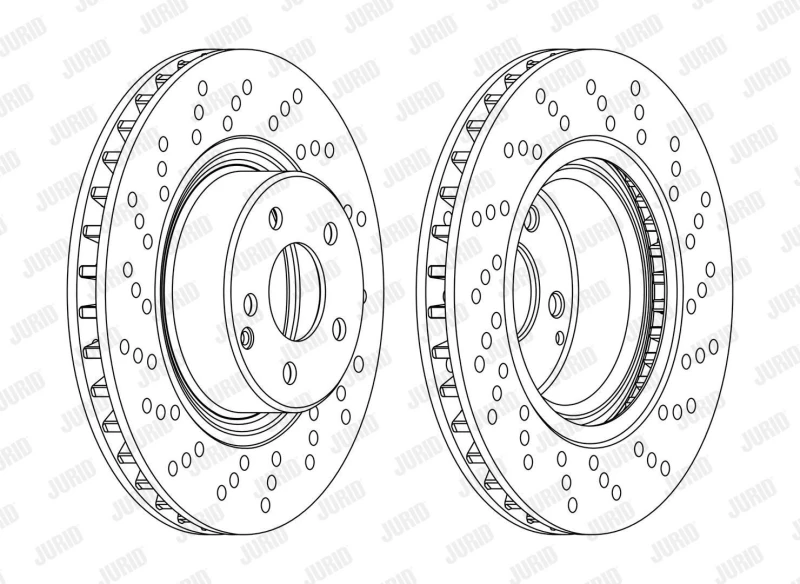 Image of Brake disc JURID 562101JC-1