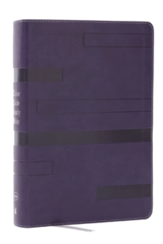 Image of Color Code Study Bible, Revealing God's Truth Color by Color (NKJV, Purple Leathersoft, Red Letter) Leather / fine binding