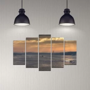 Image of 5DMDF-17 Multicolor Decorative MDF Painting (5 Pieces)