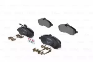 Image of Bosch 0986494163 BP1074 Brake Pad Set Disc Brake Front Axle
