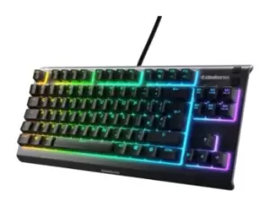 image of SteelSeries Apex 3 TKL Wired Gaming Keyboard - Black