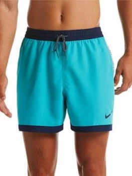 image of Nike Swim 5" Funfetti Racer Swim Shorts - Aqua , Aqua Size M Men