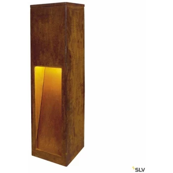 Image of SLV - Rusty Outdoor Light, Slot Floor Light Socket Inside 50cm Rust - Rust