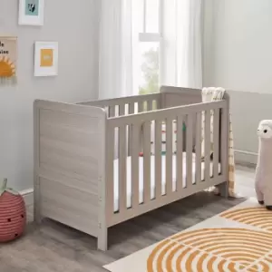 image of Babymore Caro Cot Bed - Grey Wash