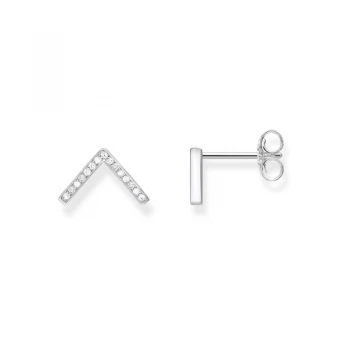 Image of Ladies Thomas Sabo Sterling Silver Glam & Soul V Stud Earrings