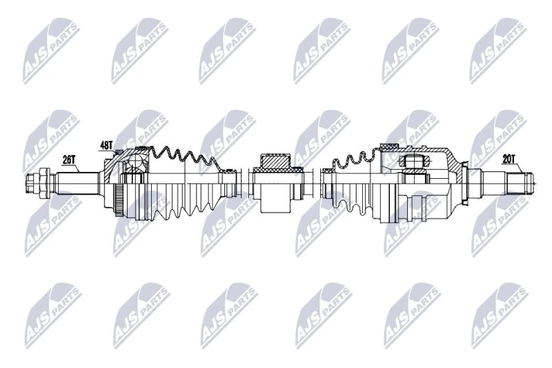 Image of NTY Drive shaft NTY NPW-TY-224