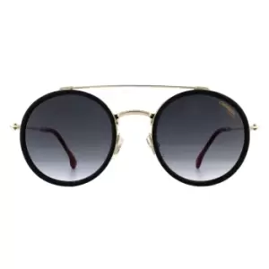Image of Carrera Round Gold Red Dark Grey Gradient Sunglasses