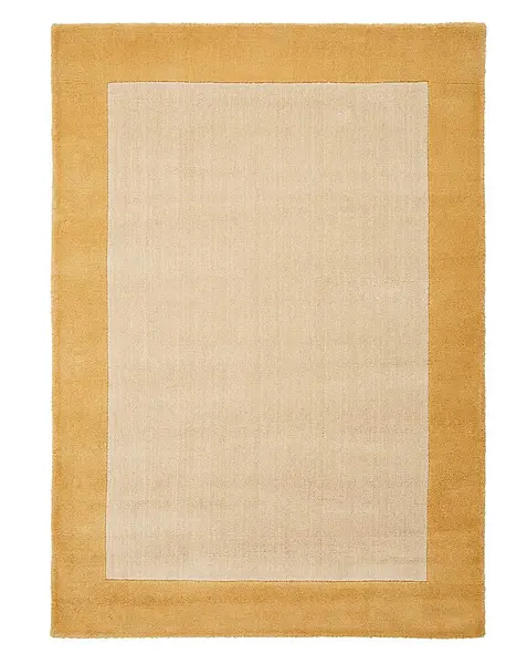 Image of Borders Wool Rug Ochre 200X290 KY00629