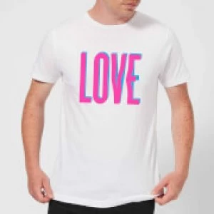 Image of Love Glitch T-Shirt - White - 3XL