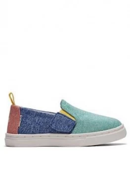 Image of Toms Toddler Alpargata Canvas Shoe - Green/Multi, Green Multi, Size 8 Younger