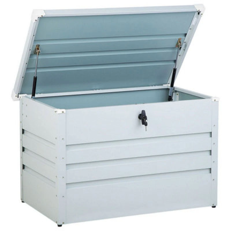 Image of Beliani Storage Box Cebrosa 100 Cm 62cm Light Grey