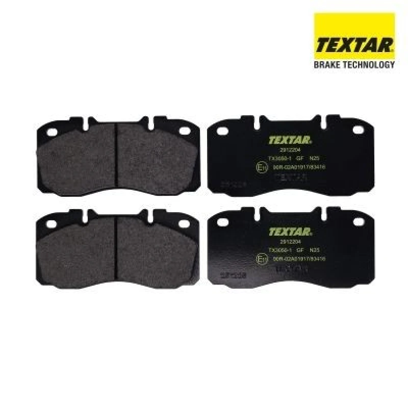 Image of Brake pad set TEXTAR 2912204