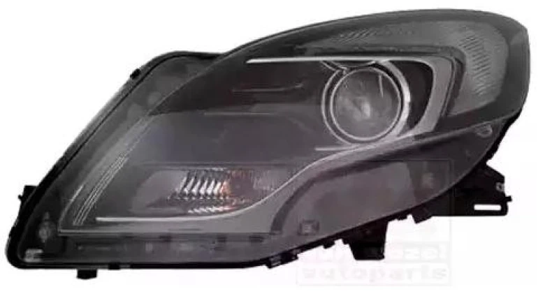 Image of VAN WEZEL 3872961 Headlights HIR2, Left, with motor for headlamp levelling Headlight (259)