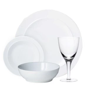 image of Denby White 16 Piece Entertaining Set