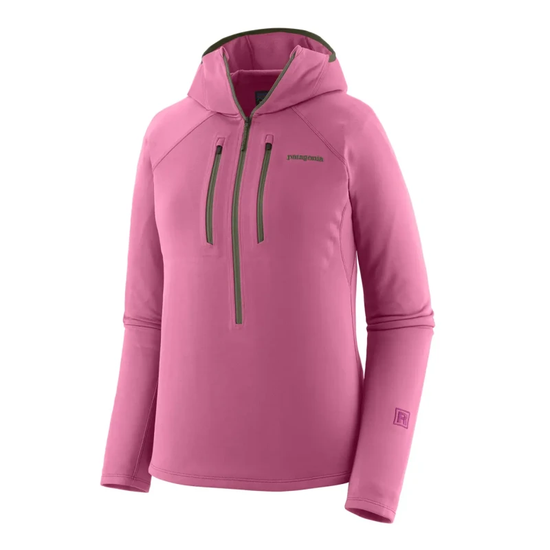 Image of Womens zip hoodie Patagonia R1 Rose Female L