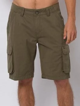 Image of Animal Mazo Walk Shorts - Olive Size 38, Men