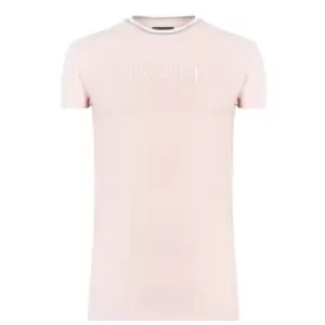 image of SikSilk Chest Logo T Shirt - Pink