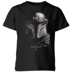 Image of The Mandalorian Poster Kids T-Shirt - Black - 11-12 Years