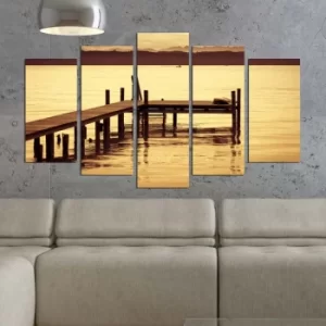 Image of 5PMDF-60 Multicolor Decorative MDF Painting (5 Pieces)