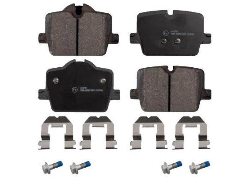 Image of Blue PRINT ADBP420050 Brake pad set Rear Axle, prepared for wear warning indicator Brake Pad Set,disc brake (402)